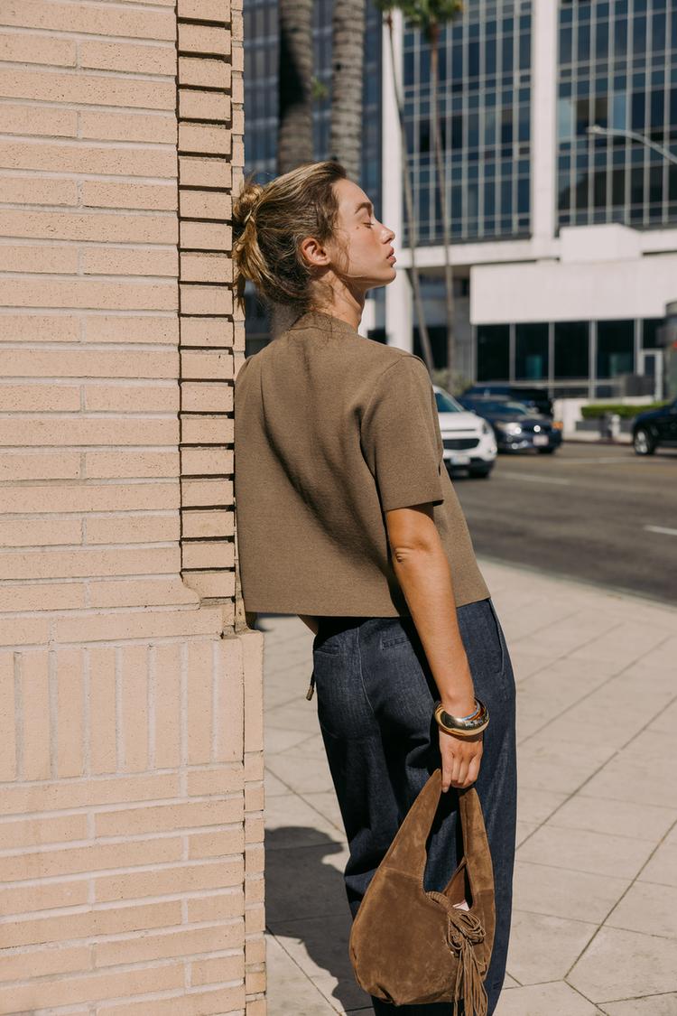 PANTALON Z1975 CHINO DENIM CEINTURE TRESSÉE