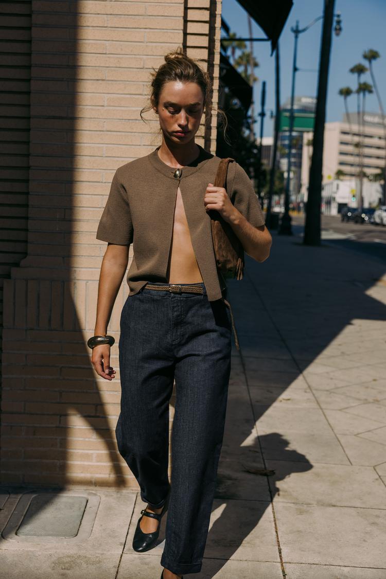PANTALON Z1975 CHINO DENIM CEINTURE TRESSÉE
