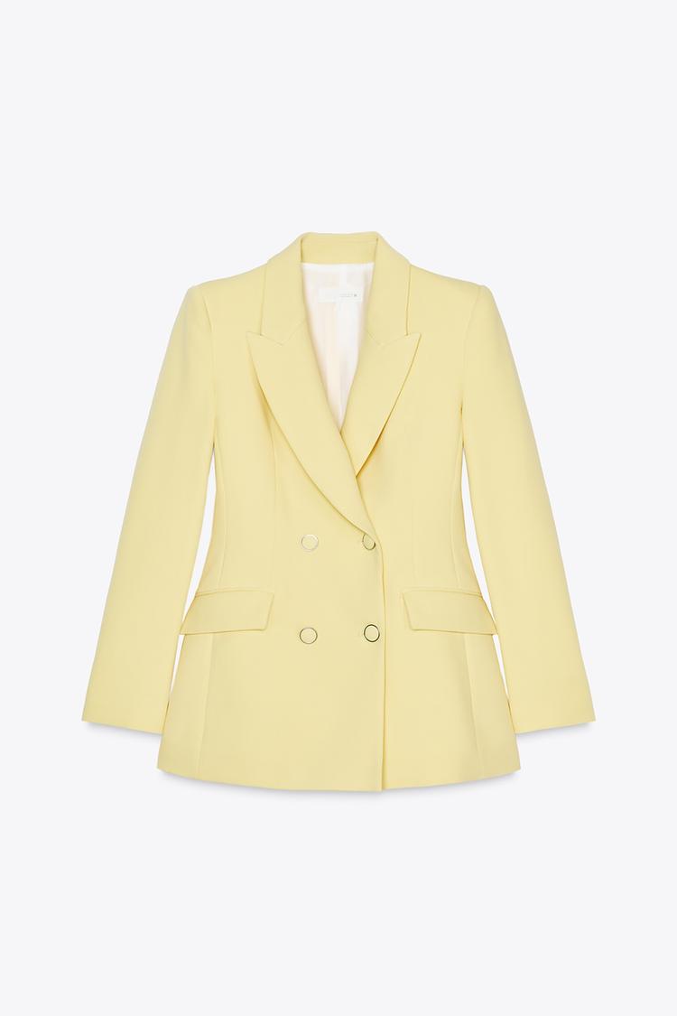 ENSEMBLE VESTE À BOUTONNAGE CROISÉ ET ÉPAULETTES | PANTALON 7/8 TAILLE HAUTE