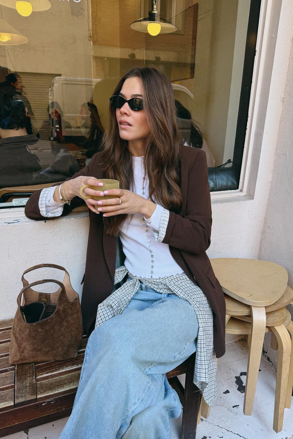 VESTE AVEC POIGNETS IMPRIMÉS