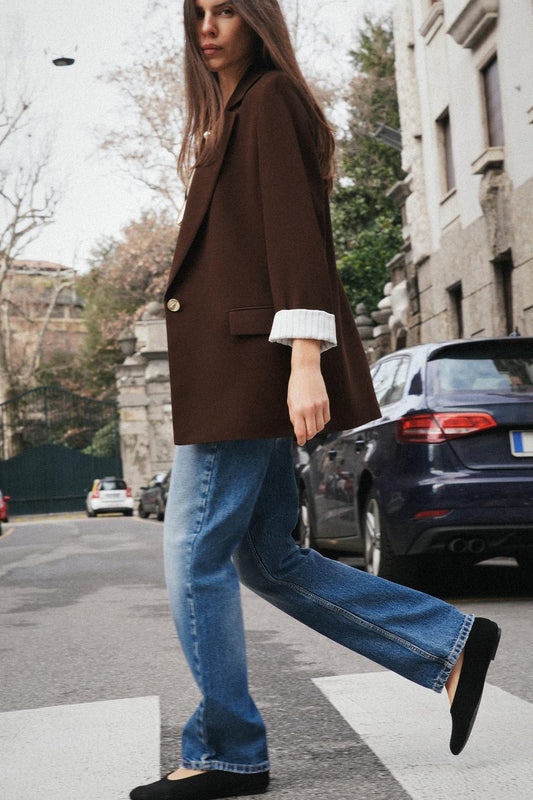 VESTE AVEC POIGNETS IMPRIMÉS