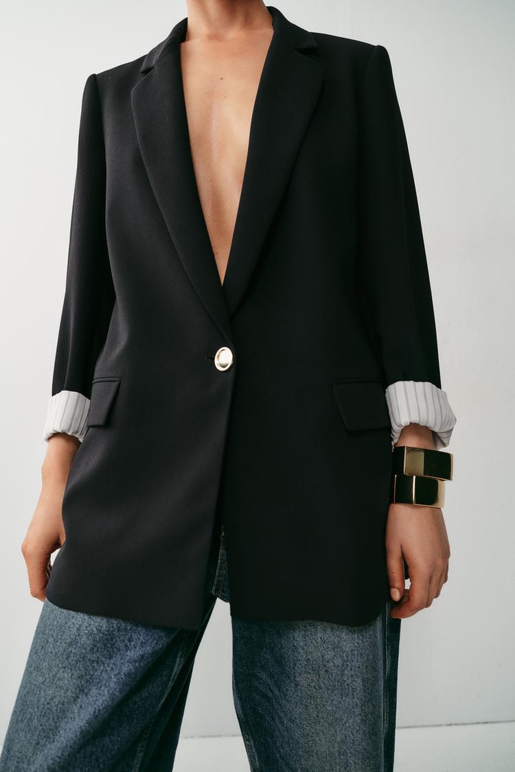 VESTE AVEC POIGNETS IMPRIMÉS