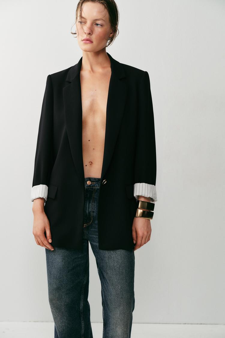VESTE AVEC POIGNETS IMPRIMÉS