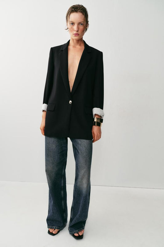 VESTE AVEC POIGNETS IMPRIMÉS