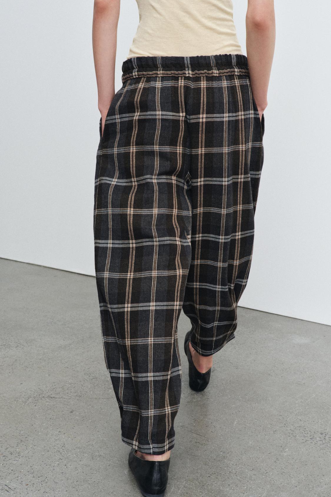 PANTALON À CARREAUX ZW COLLECTION