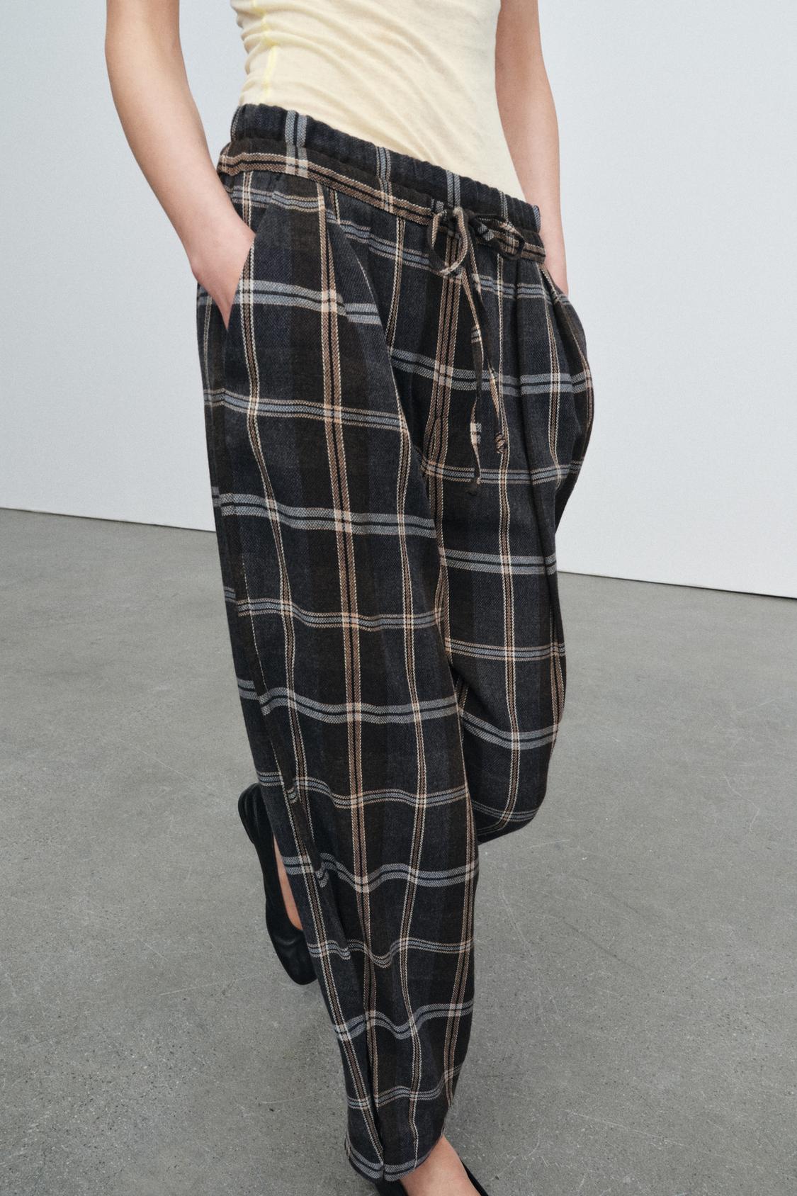 PANTALON À CARREAUX ZW COLLECTION