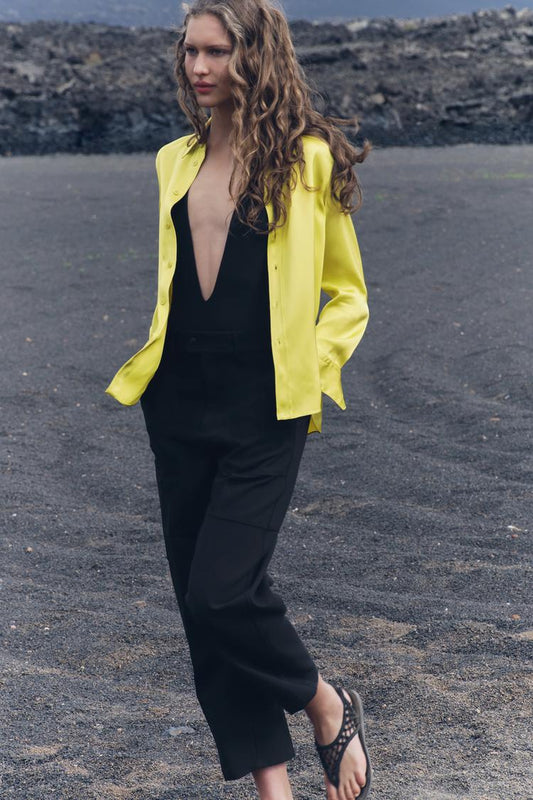 CHEMISE ÉTROITE EN VISCOSE