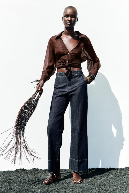 PANTALON BOOTCUT NERVURE