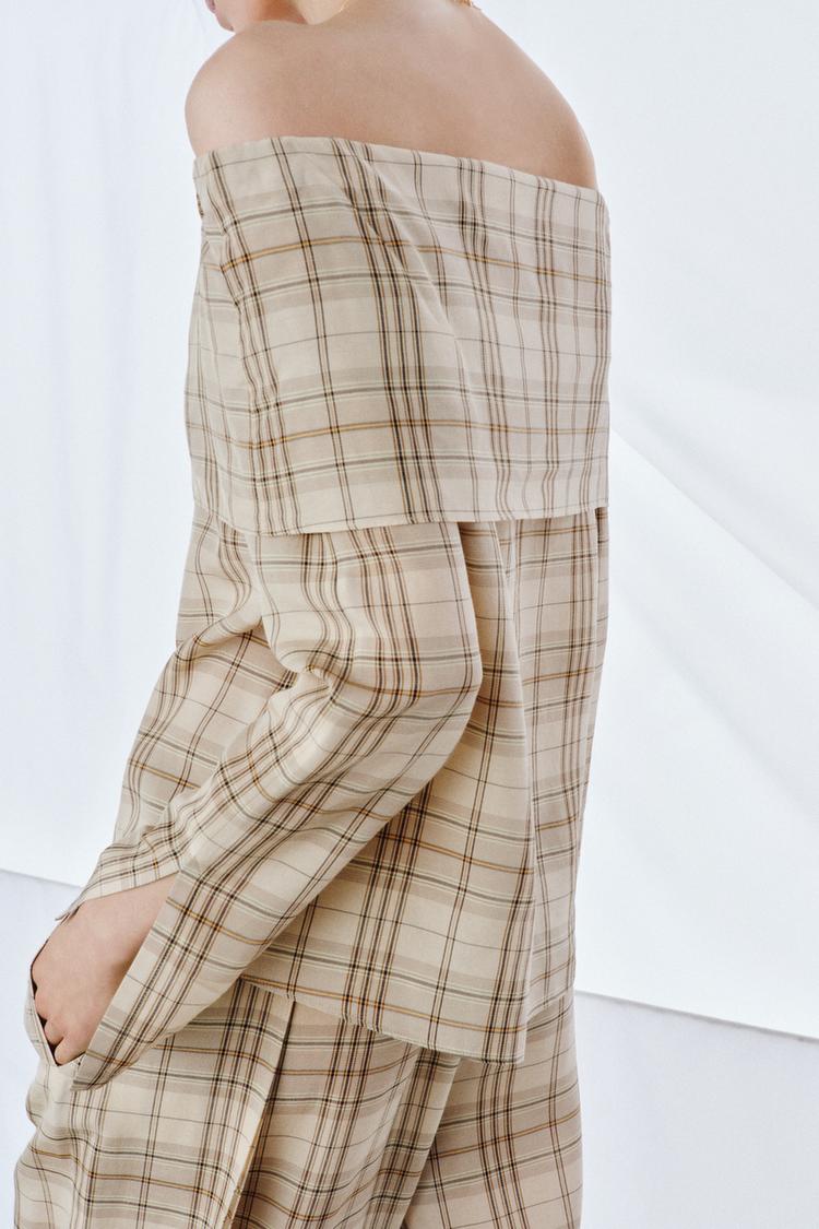 PANTALON À CARREAUX ZW COLLECTION