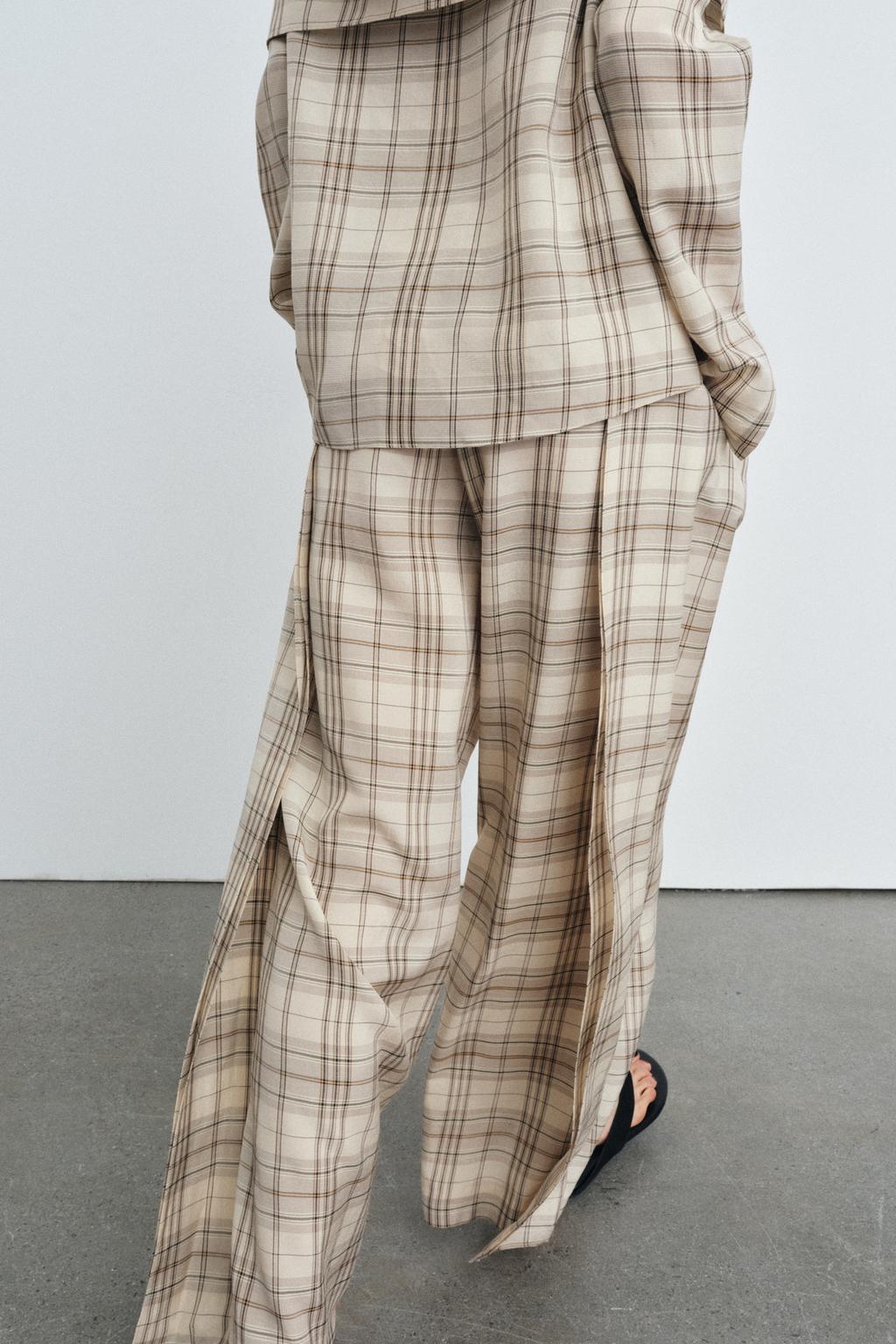 PANTALON À CARREAUX ZW COLLECTION