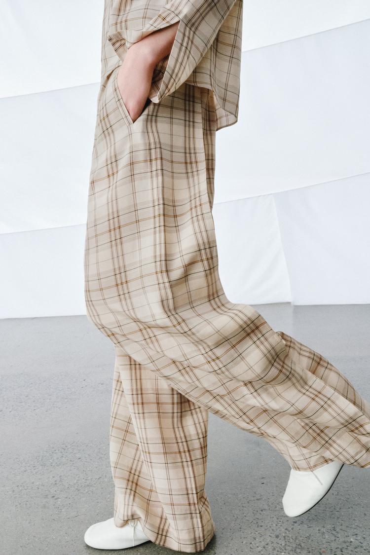 PANTALON À CARREAUX ZW COLLECTION