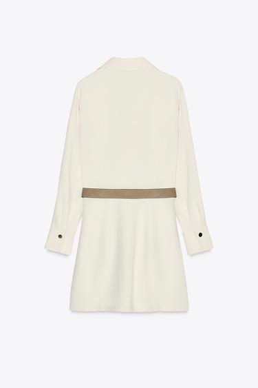 ROBE COURTE EN CRÊPE SANS CEINTURE