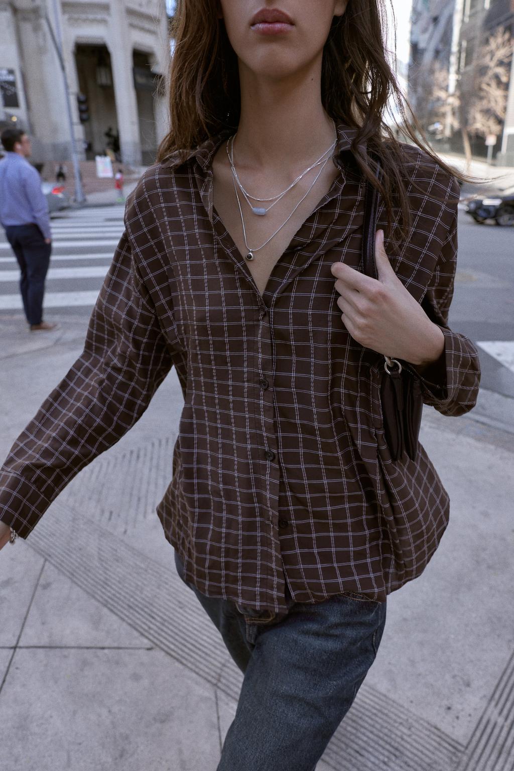 CHEMISE OVERSIZE À CARREAUX