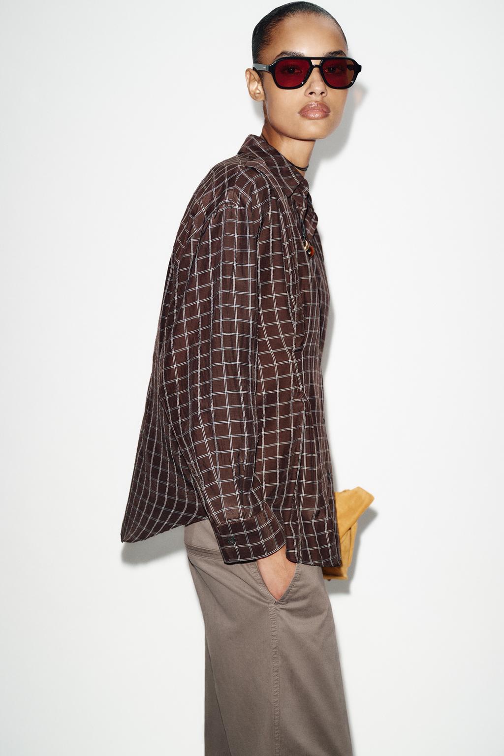 CHEMISE OVERSIZE À CARREAUX