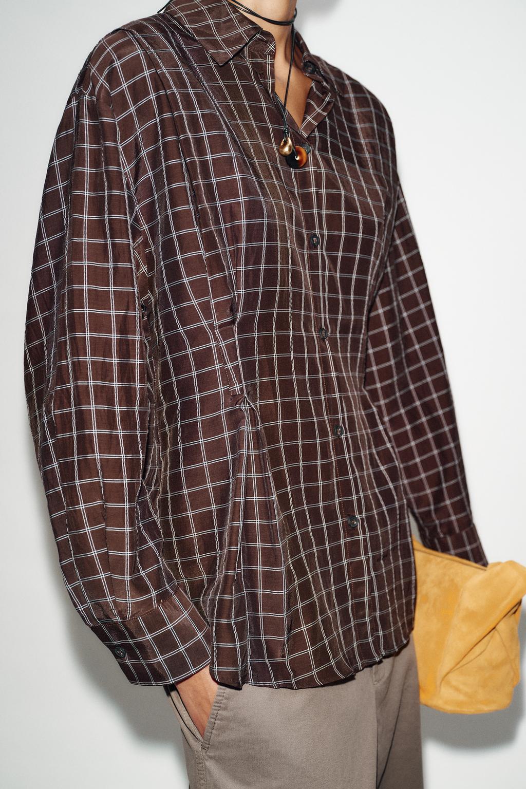 CHEMISE OVERSIZE À CARREAUX