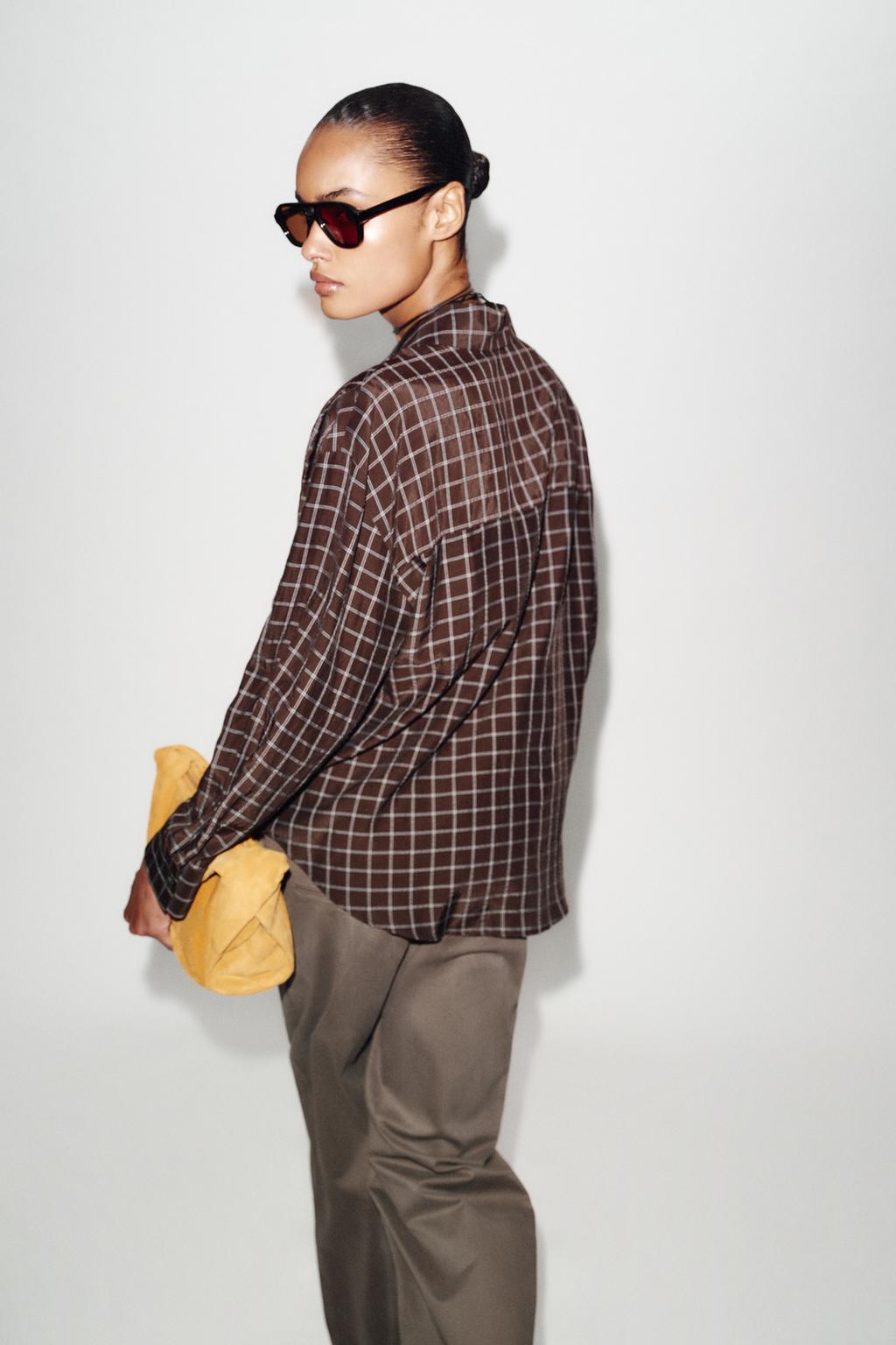 CHEMISE OVERSIZE À CARREAUX