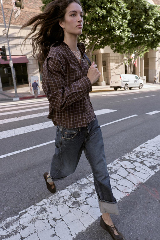 CHEMISE OVERSIZE À CARREAUX