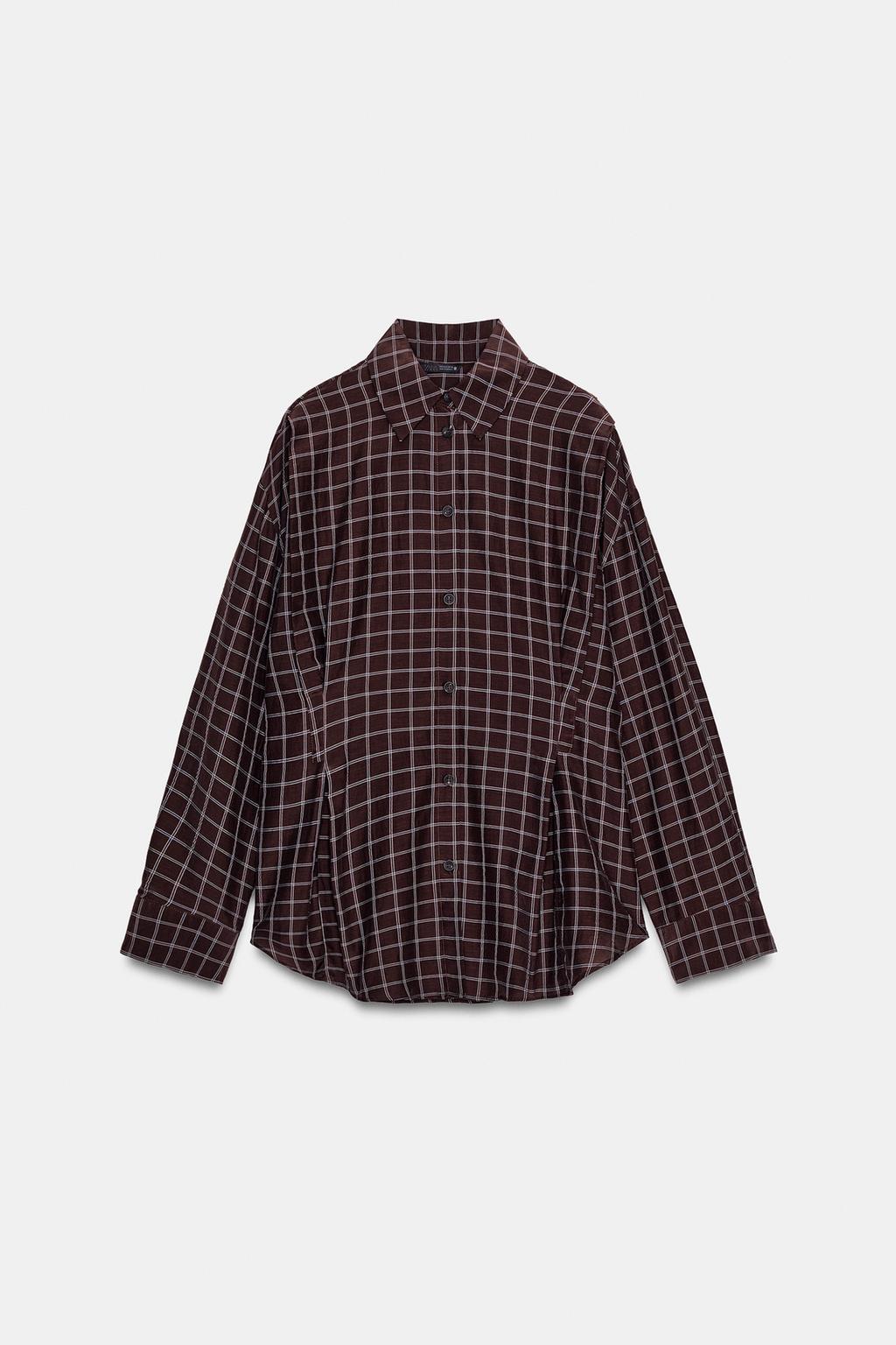 CHEMISE OVERSIZE À CARREAUX