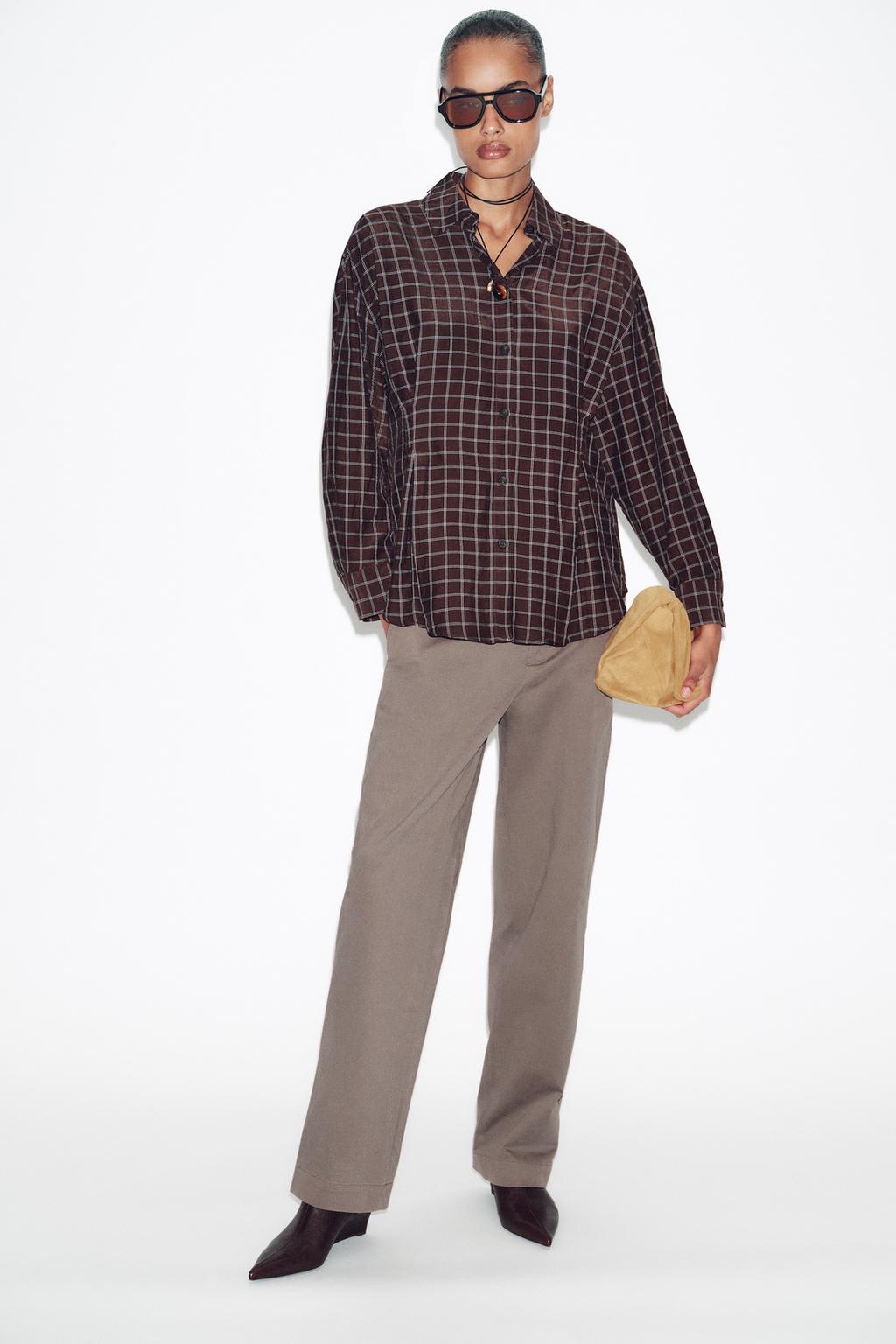 CHEMISE OVERSIZE À CARREAUX