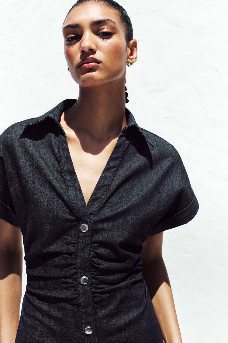 ROBE Z1975 MI-LONGUE EN JEAN