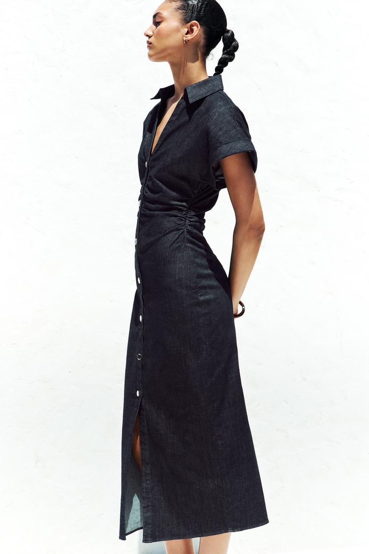 ROBE Z1975 MI-LONGUE EN JEAN