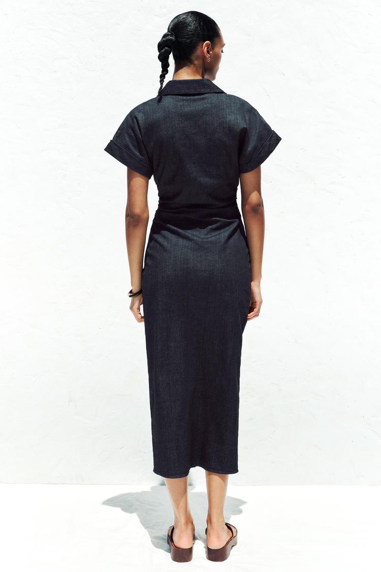 ROBE Z1975 MI-LONGUE EN JEAN