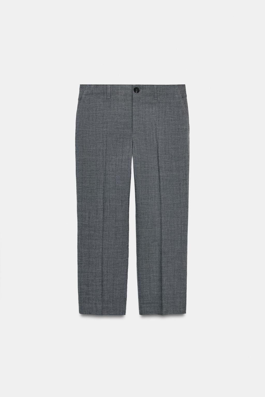 PANTALON DROIT À CARREAUX ZW COLLECTION