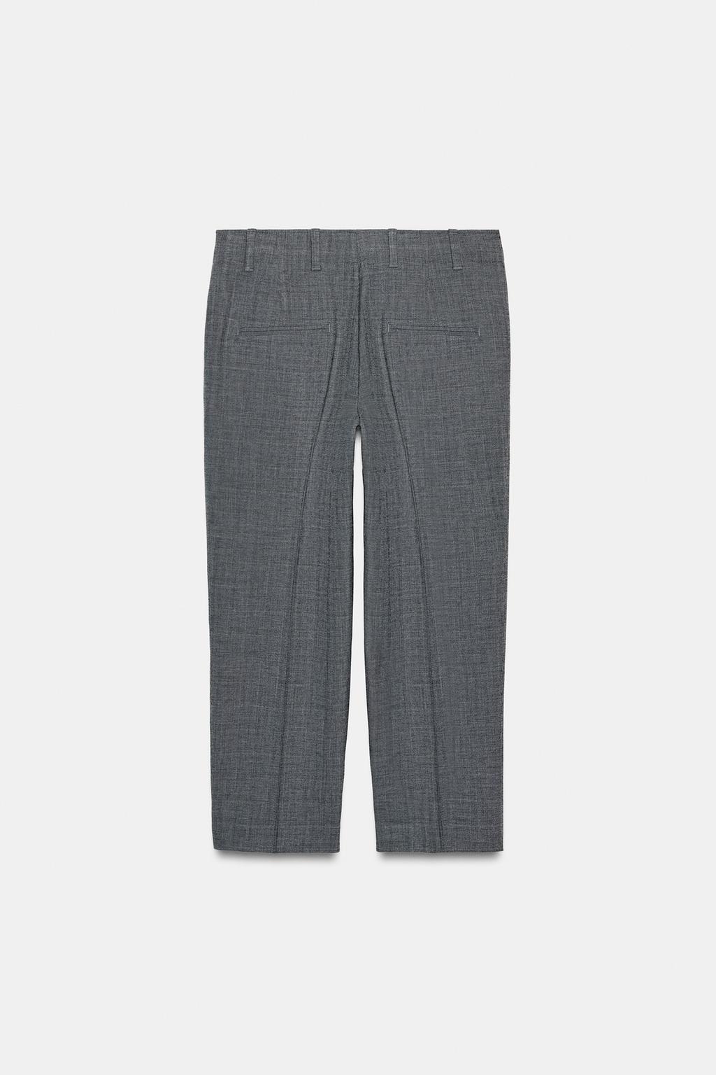 PANTALON DROIT À CARREAUX ZW COLLECTION