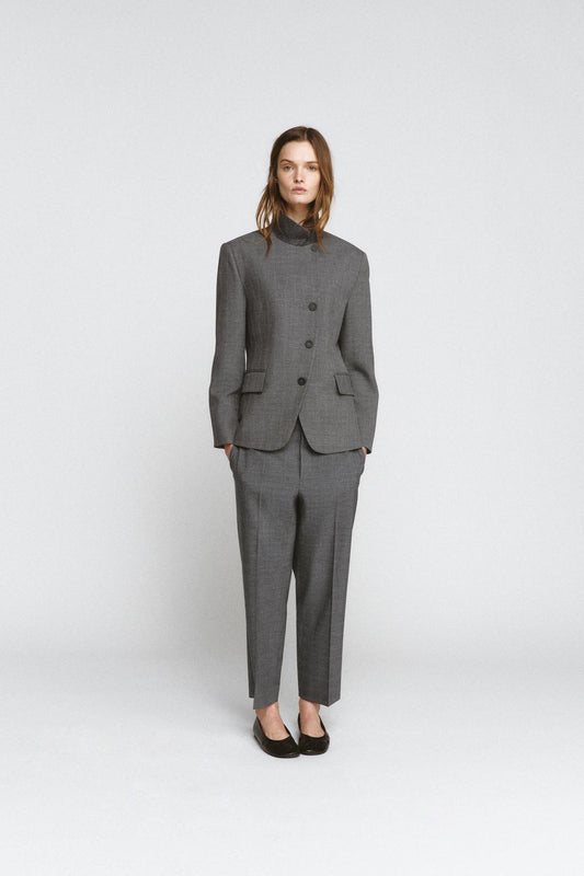 VESTE AJUSTÉE À CARREAUX ZW COLLECTION