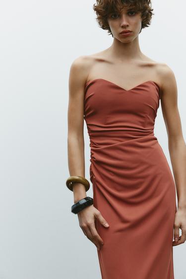 ROBE MI-LONGUE BUSTIER