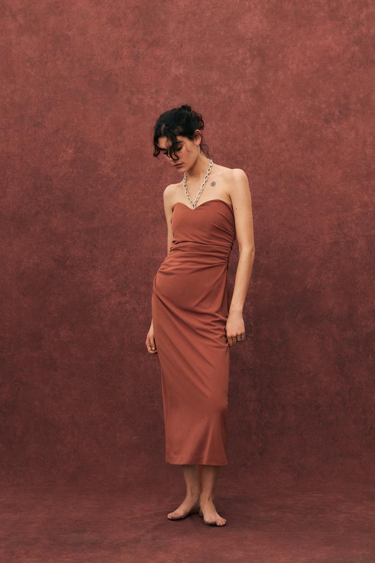ROBE MI-LONGUE BUSTIER