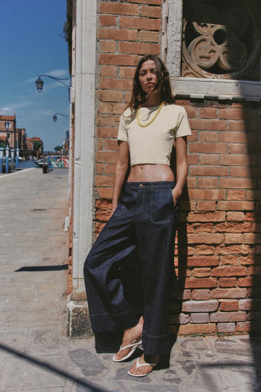JEAN Z1975 JUPE-CULOTTE TAILLE NORMALE