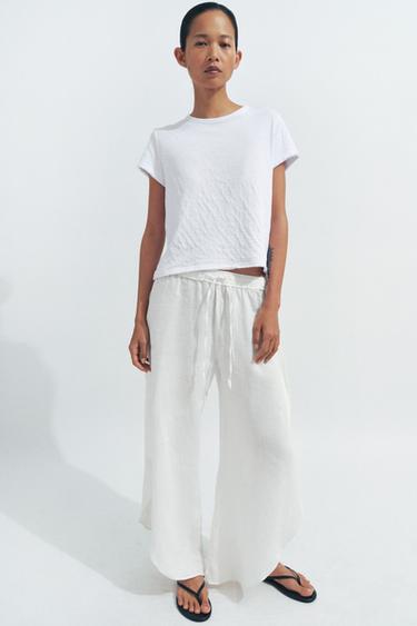 PANTALON LIN À OUVERTURES ZW COLLECTION