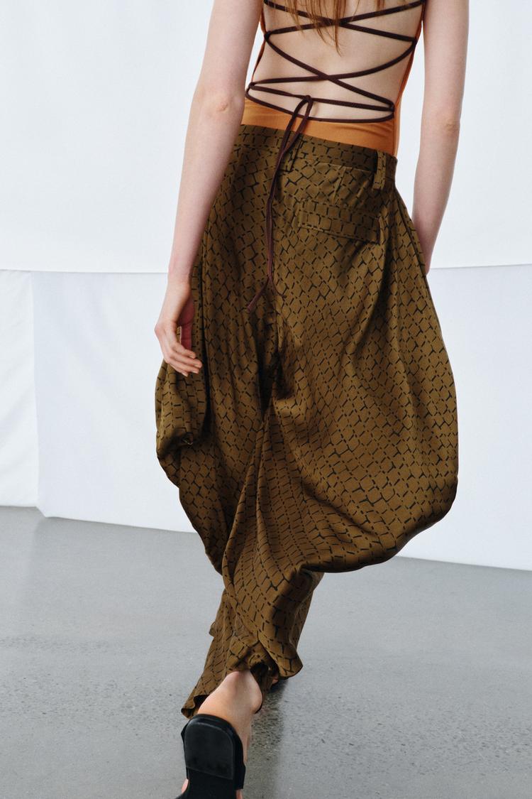 PANTALON IMPRIMÉ DRAPÉ ZW COLLECTION