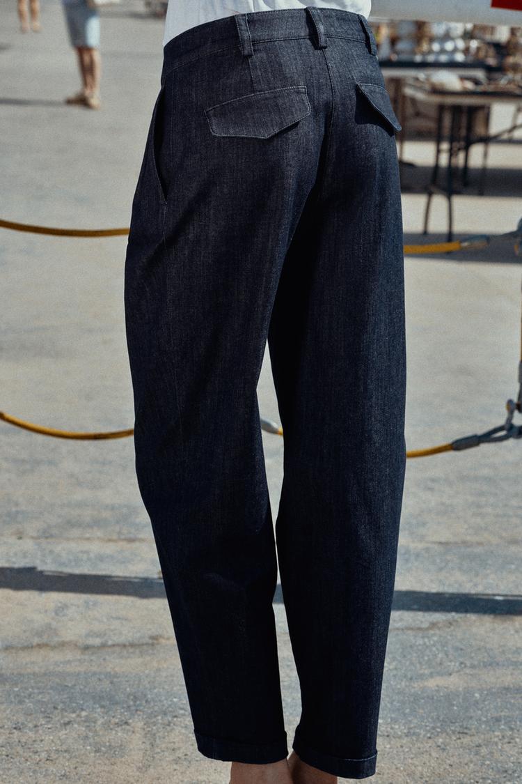 PANTALON CHINO BAS À REVERS