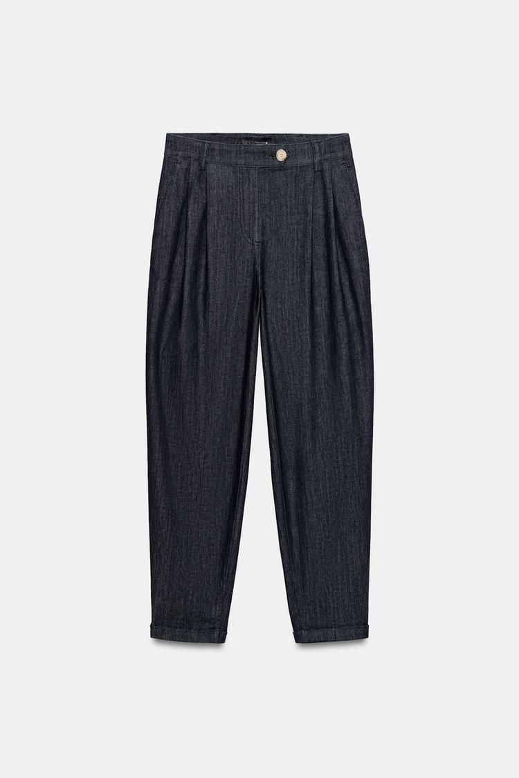 PANTALON CHINO BAS À REVERS