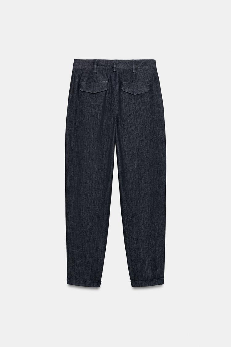 PANTALON CHINO BAS À REVERS