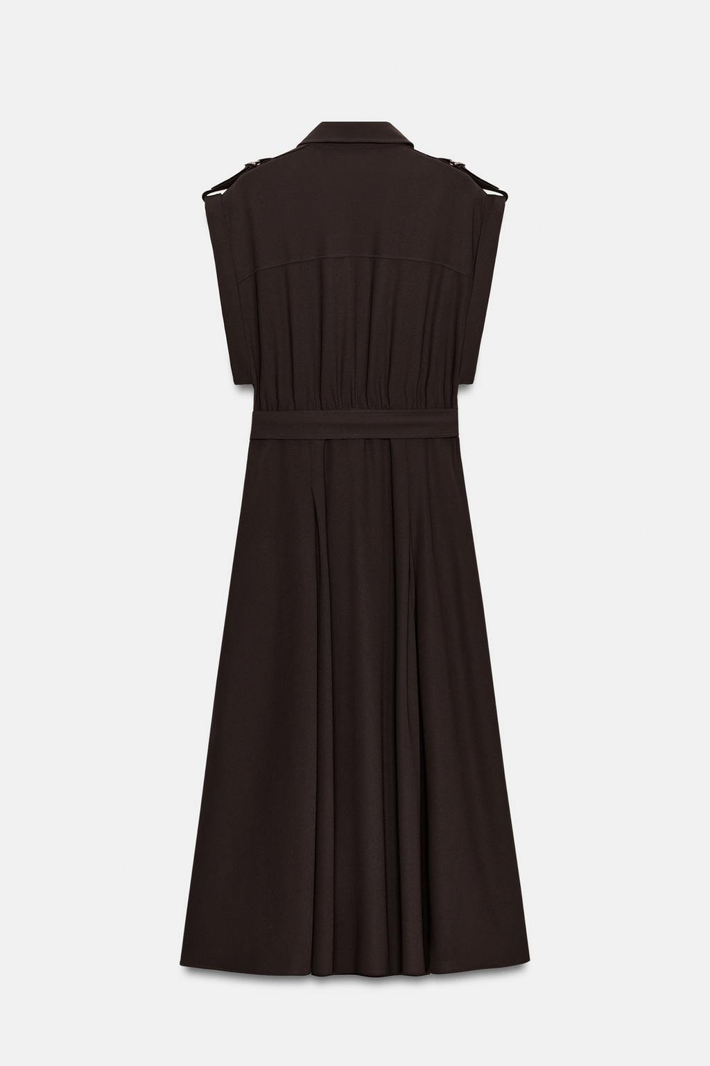 ROBE MI-LONGUE AVEC CEINTURE