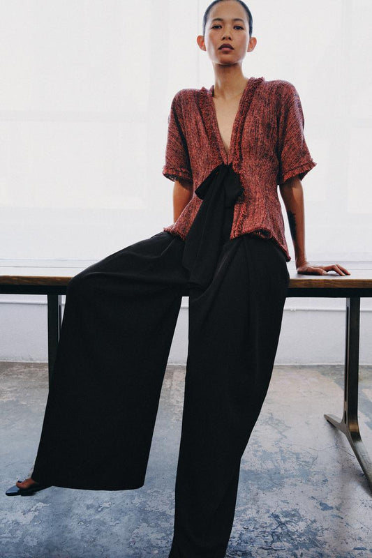 TOP PÉPLUM EFFRANGÉ ZW COLLECTION
