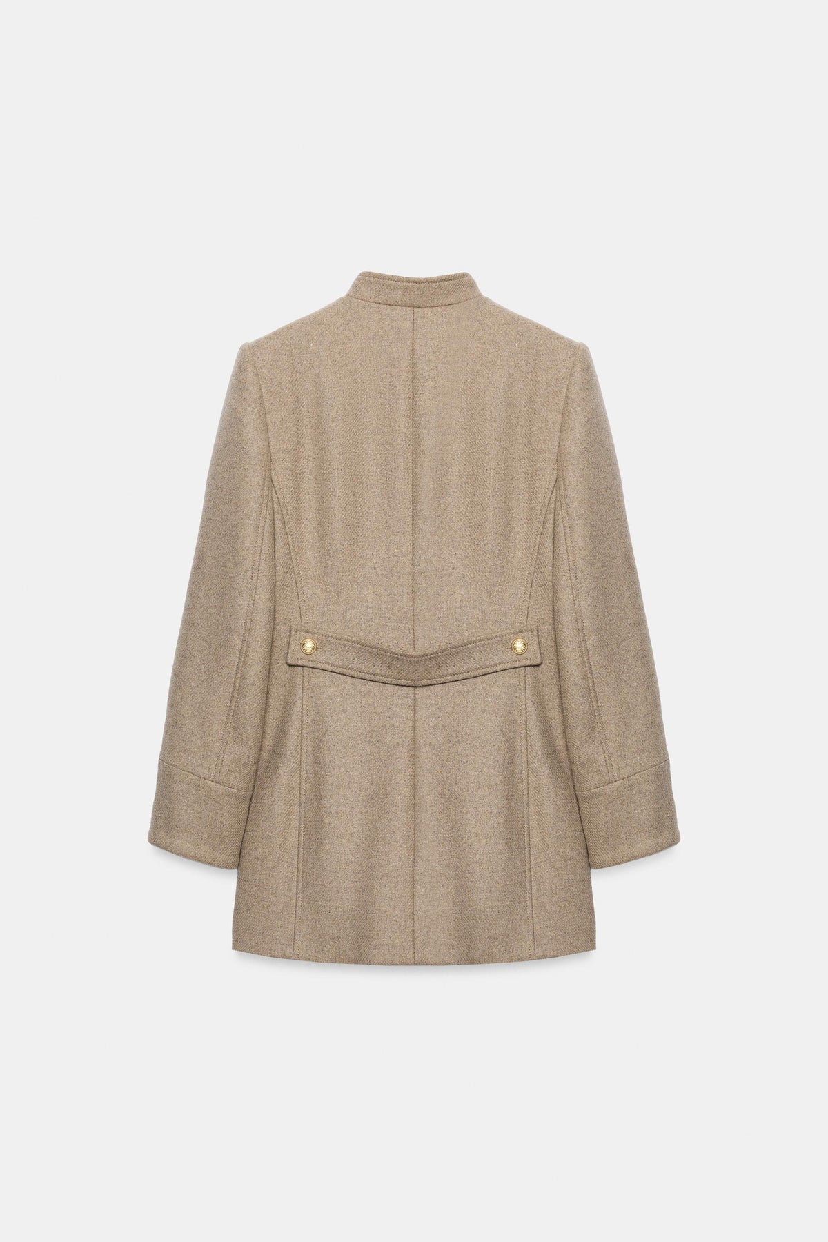MANTEAU AVEC LAINE ET BRANDEBOURGS