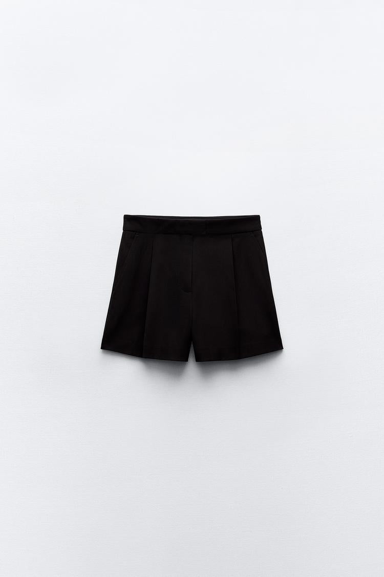 Short Taille Haute À Pinces