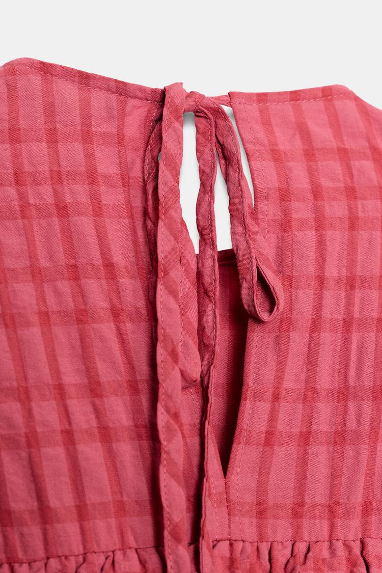 ROBE MI-LONGUE NID D'ABEILLE