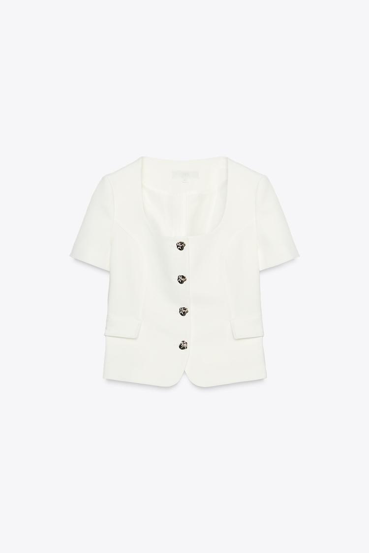 BLAZER MANCHES COURTES