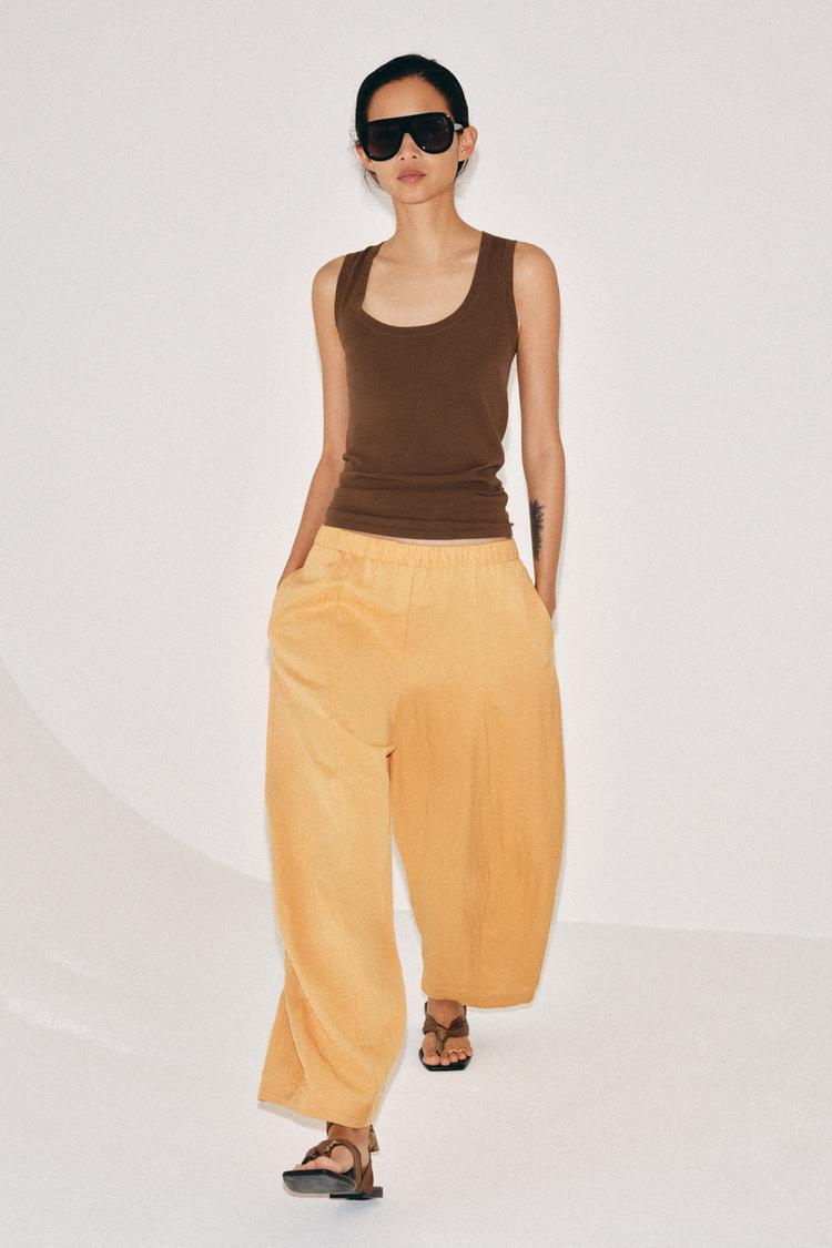PANTALON BARREL FLUIDE ZW COLLECTION