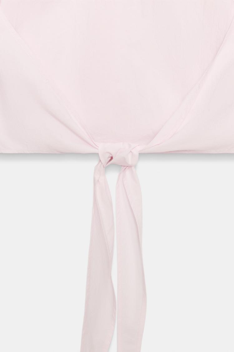 CHEMISE OVERSIZE À NŒUD