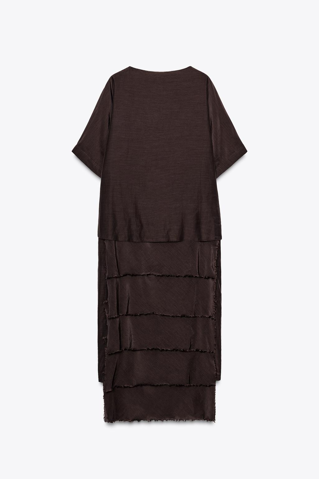 SKORT WITH PLEATS AND RUFFLES