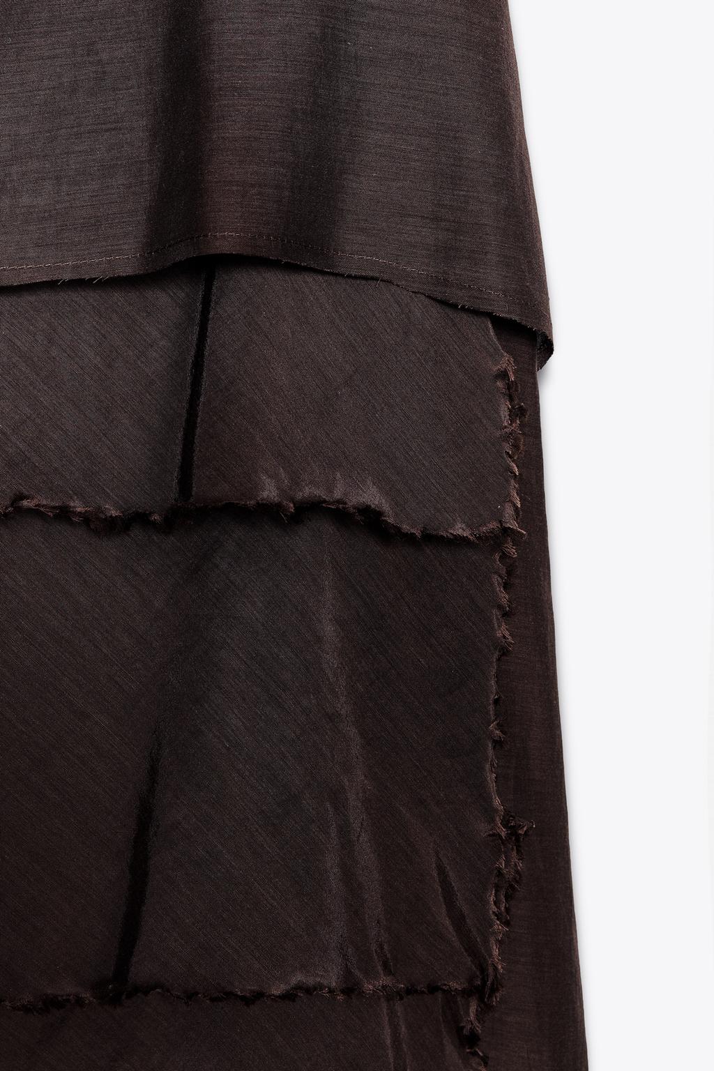 SKORT WITH PLEATS AND RUFFLES