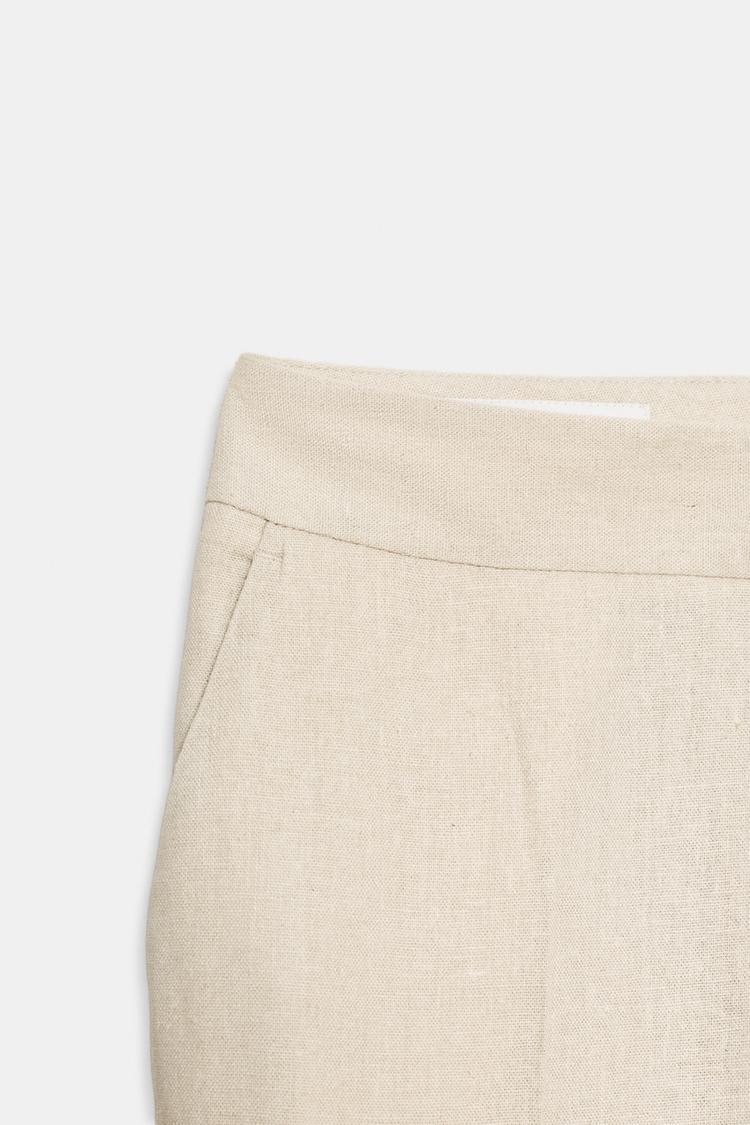 PANTALON SLIM AVEC LIN