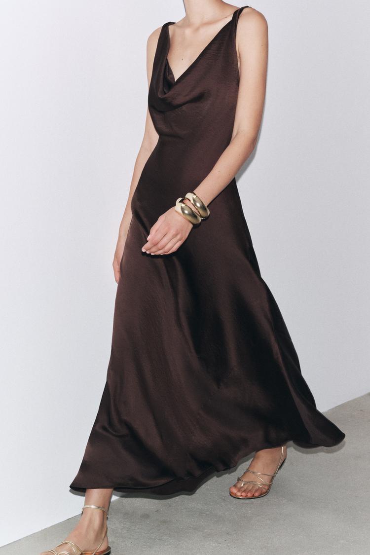 ROBE LONGUE SATINÉE ZW COLLECTION