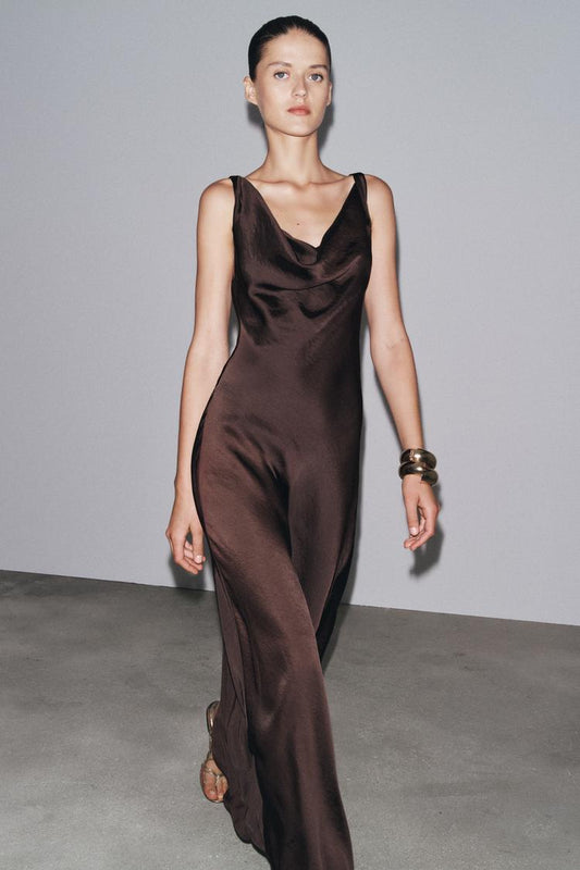 ROBE LONGUE SATINÉE ZW COLLECTION